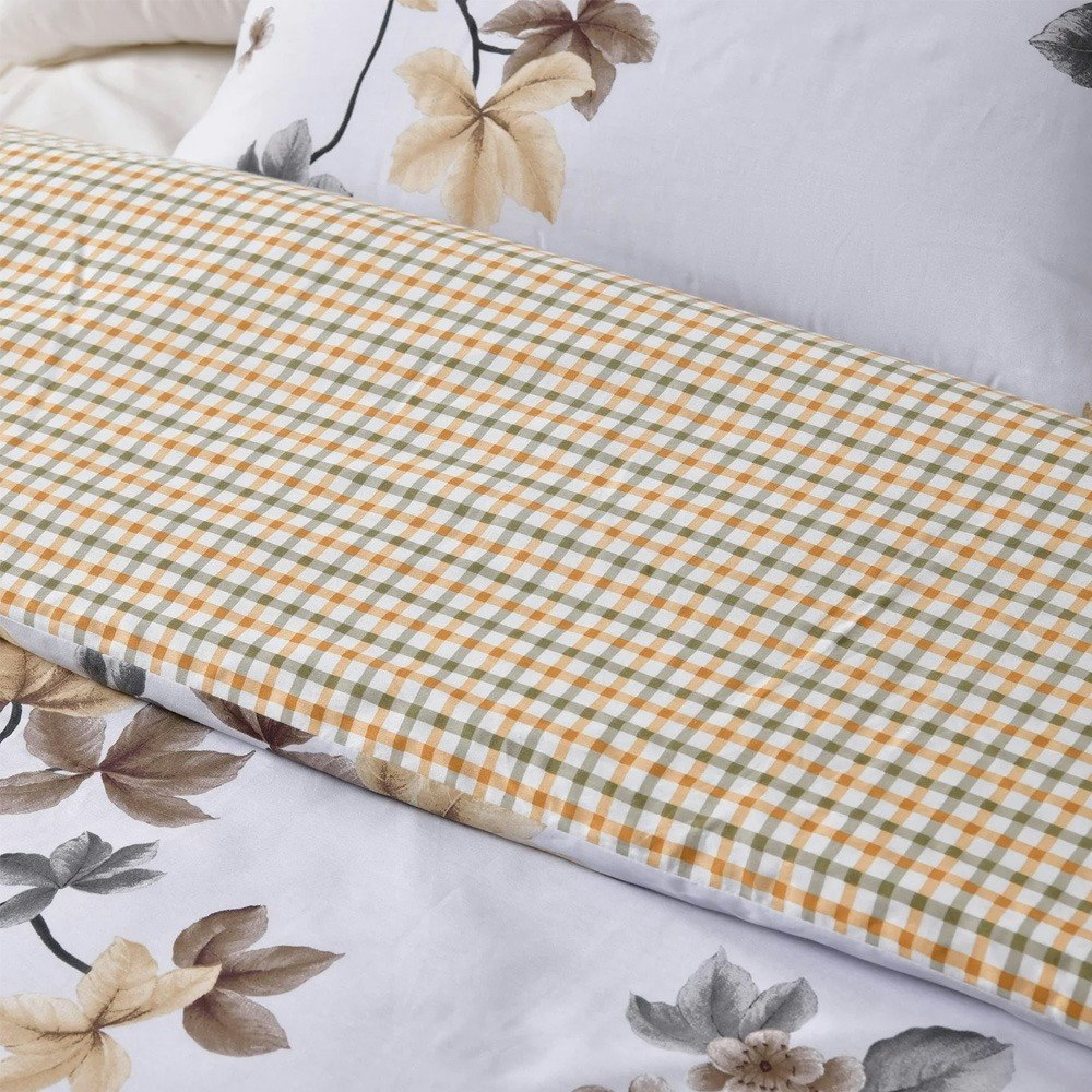 Dreamaker Augusta 100% Cotton Reversible Quilt Cover Set
