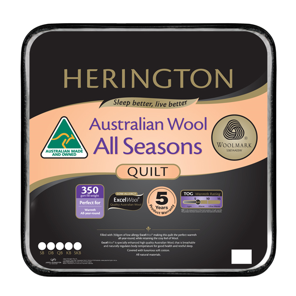 Herington All Seasons Australian Wool Quilt  Thumbnail Image