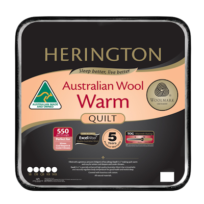 Herington Winter Warmth Australian Wool Quilt