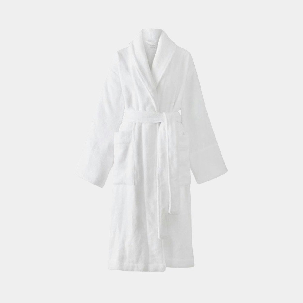 Sheridan Aven Australian Cotton Bathrobe White 6