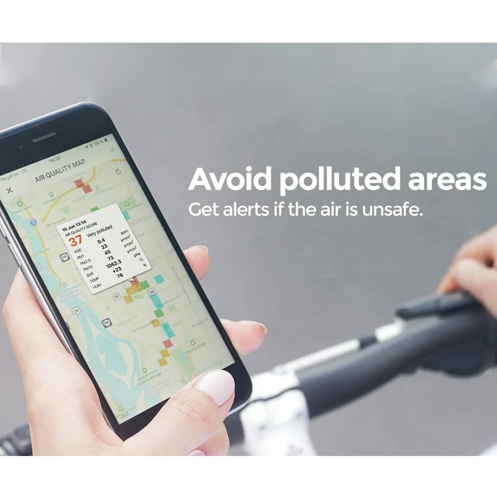 Atmotube PLUS avoid polluted areas