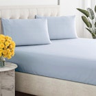 Renee Taylor 300 Thread Count 100% Organic Cotton Fitted and Pillow Case Set