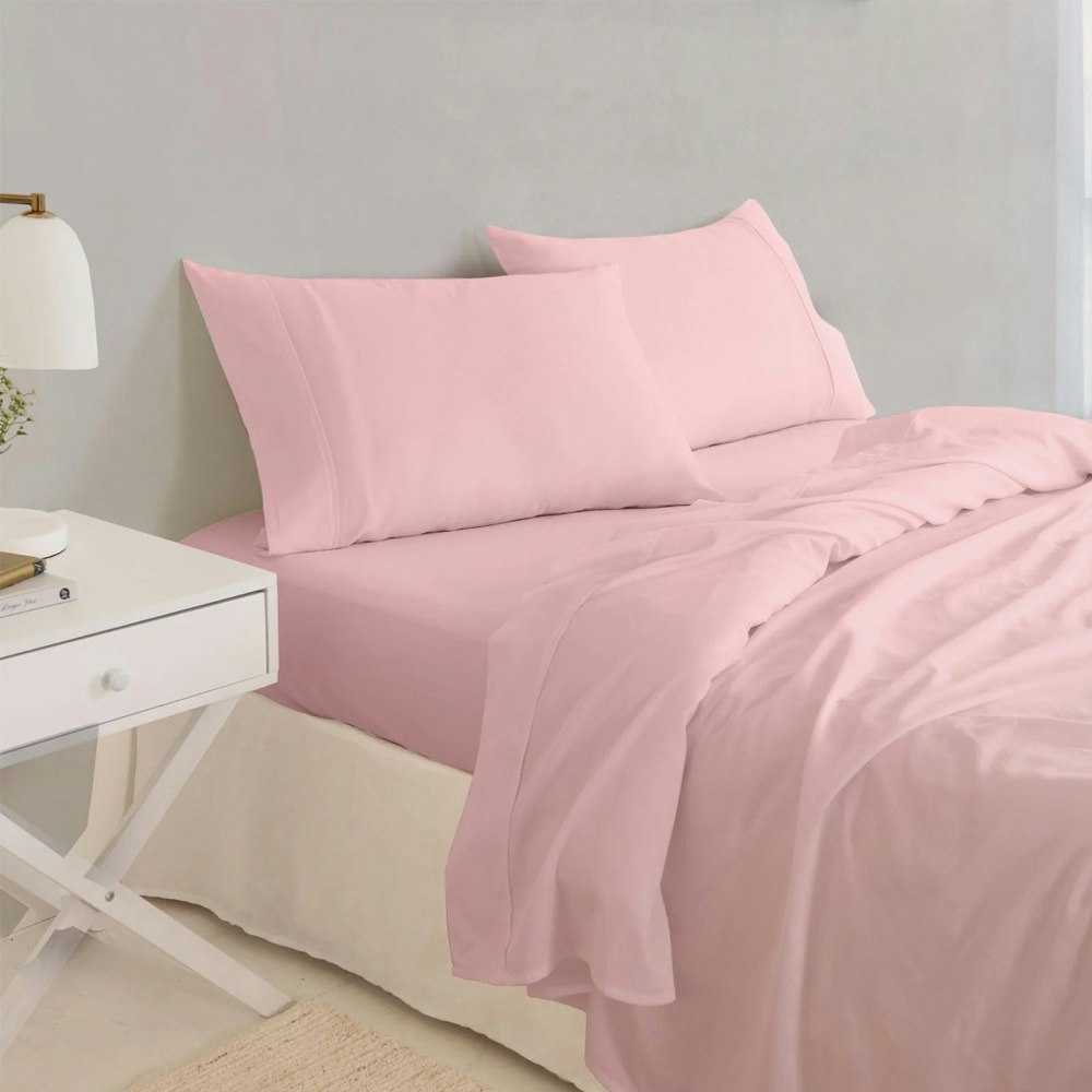 Royal Comfort Balmain 1000TC Bamboo Cotton Sheet Set Blush