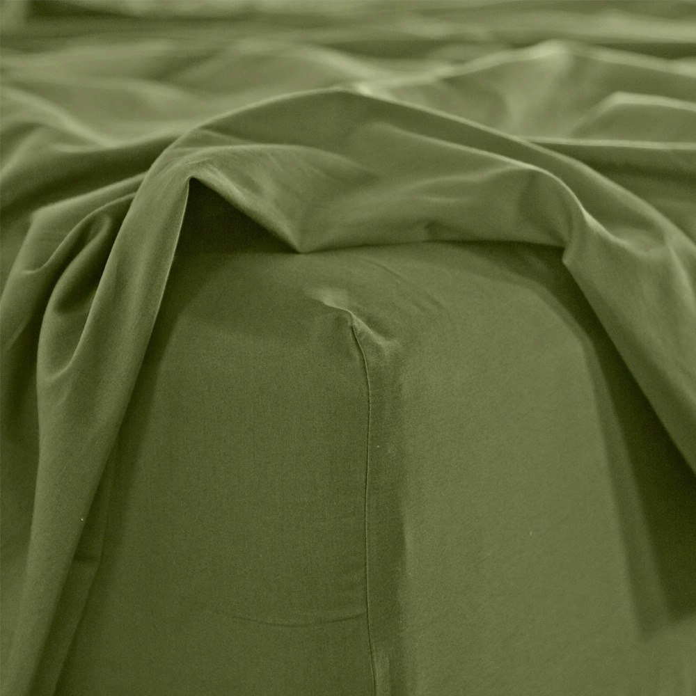 Royal Comfort Balmain 1000TC Bamboo Cotton Sheet Set Olive
