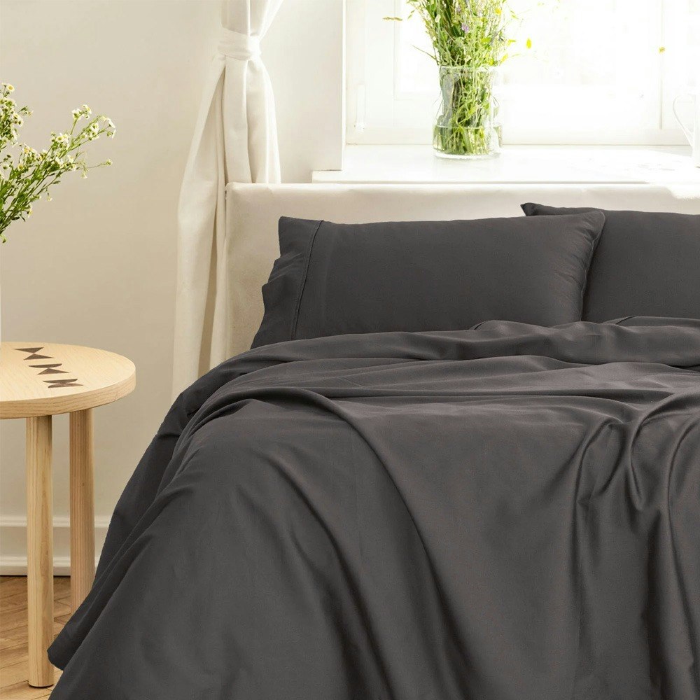 Royal Comfort Balmain 1000TC Bamboo Cotton Sheet Set Pewter