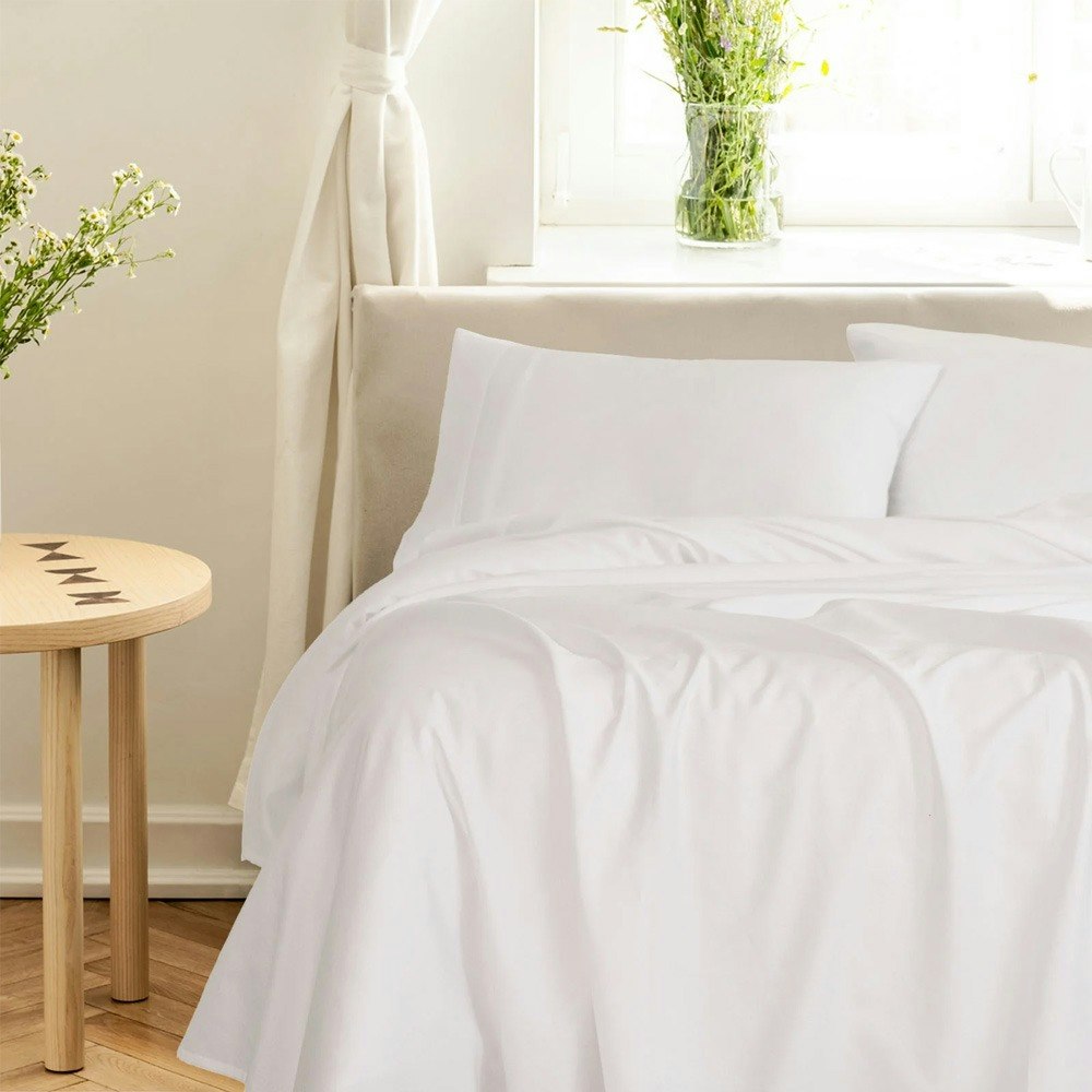 Royal Comfort Balmain 1000TC Bamboo Cotton Sheet Set White