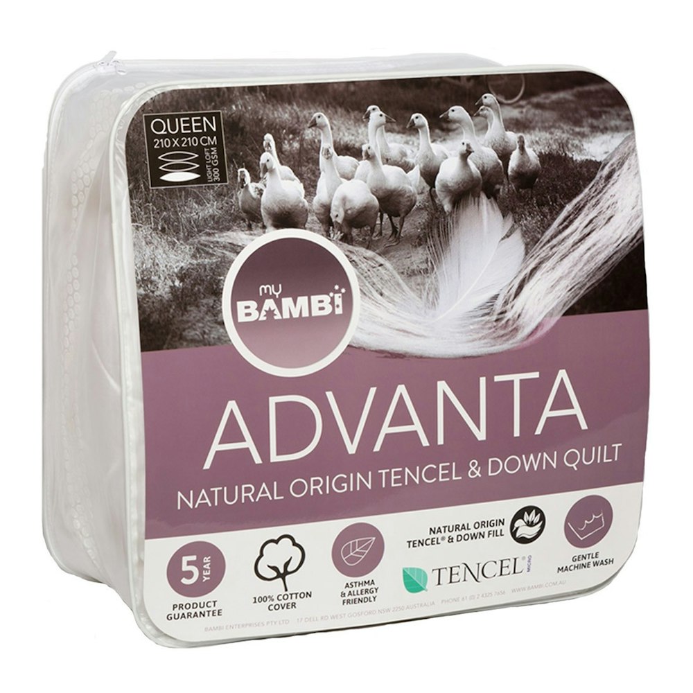 Bambi Advanta Tencel and Goose Down Quilt