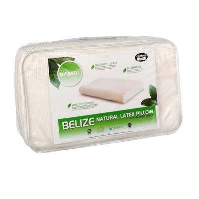 Bambi Belize Contoured Natural Latex Pillow Pacakging