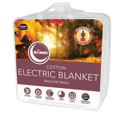 Bambi Cotton Multi-Zone Heated Electric Blanket