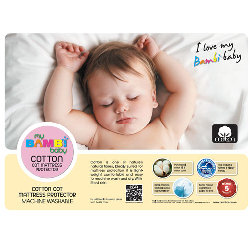 Cotton cot mattress protector new arrivals