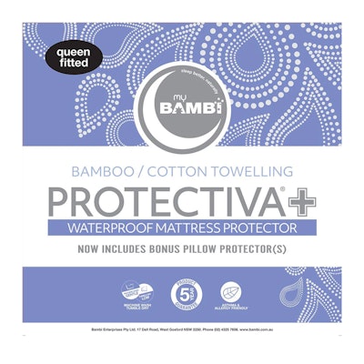 Bambi Protectiva+ Bamboo Cotton Towelling Waterproof Mattress Protector