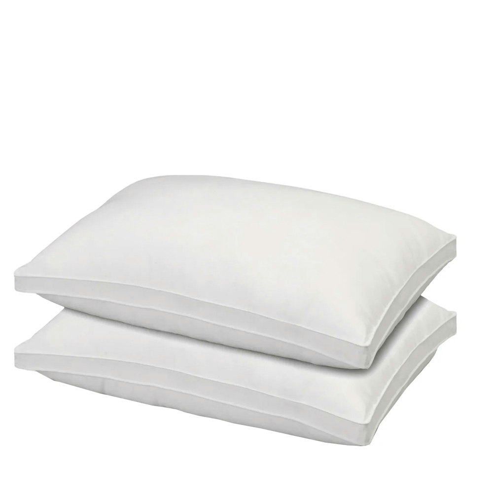 Royal Comfort Luxury Bamboo Blend Gusset Twin Pack Pillow