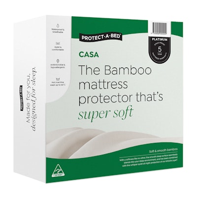 Protect-A-Bed Super Soft Bamboo Jersey Fitted Waterproof Mattress Protector