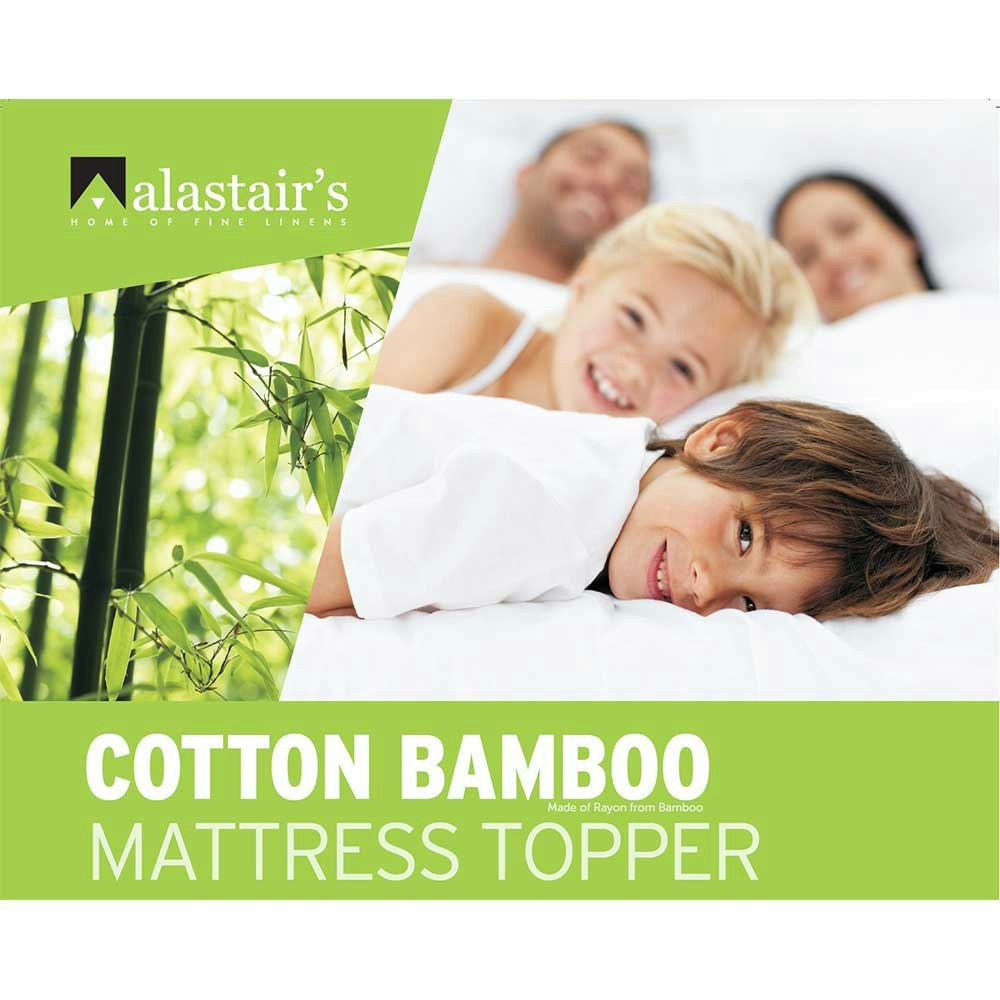 Alastairs Cotton Bamboo Mattress Topper Cover