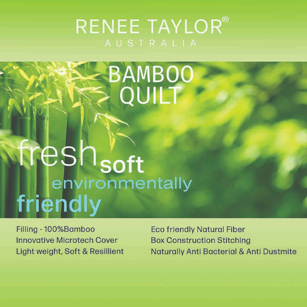 Renee Taylor 400 GSM All Season Lightweight Bamboo Quilt Package Shot