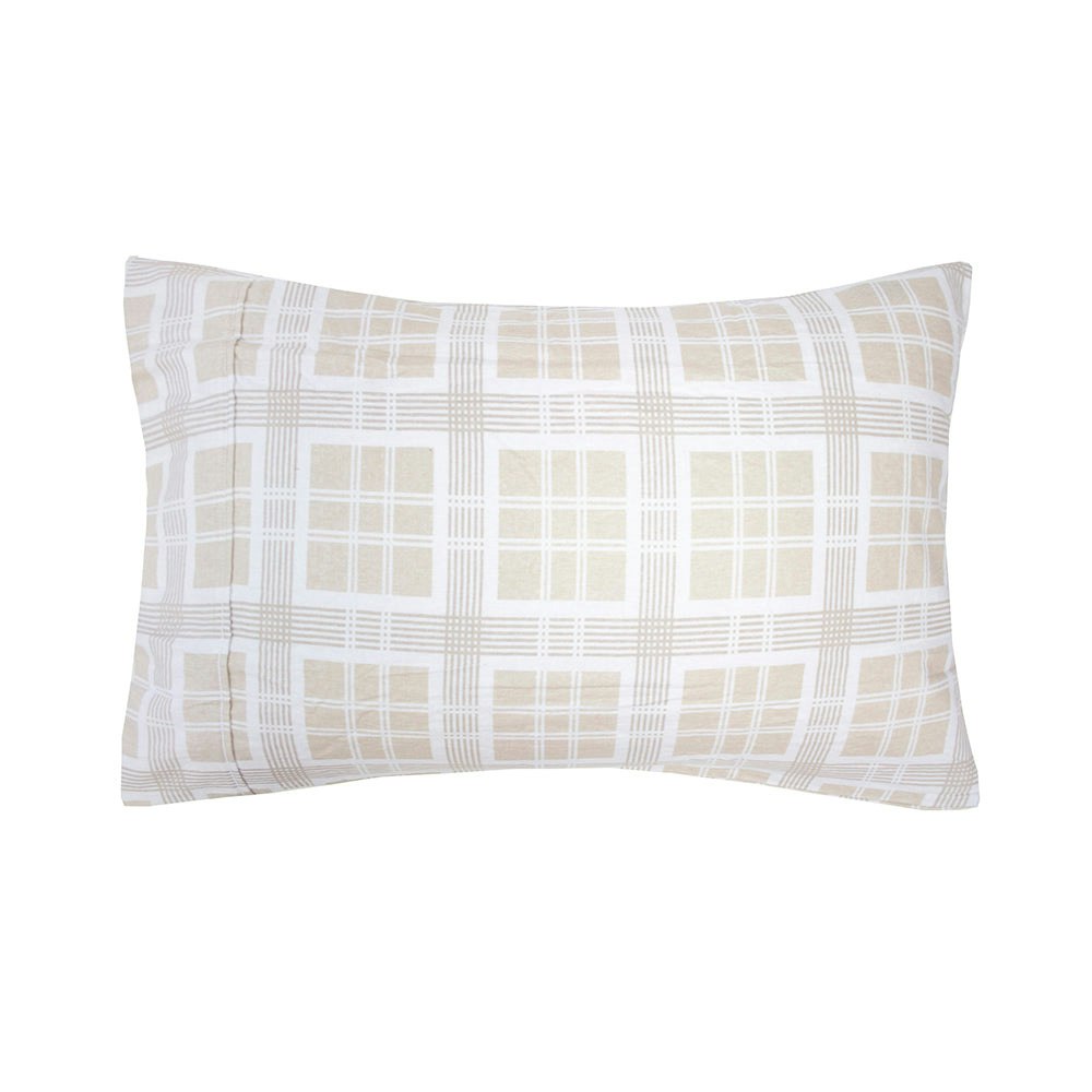 Bambury Enid Cotton Flannelette Sheet Set Pillowcase