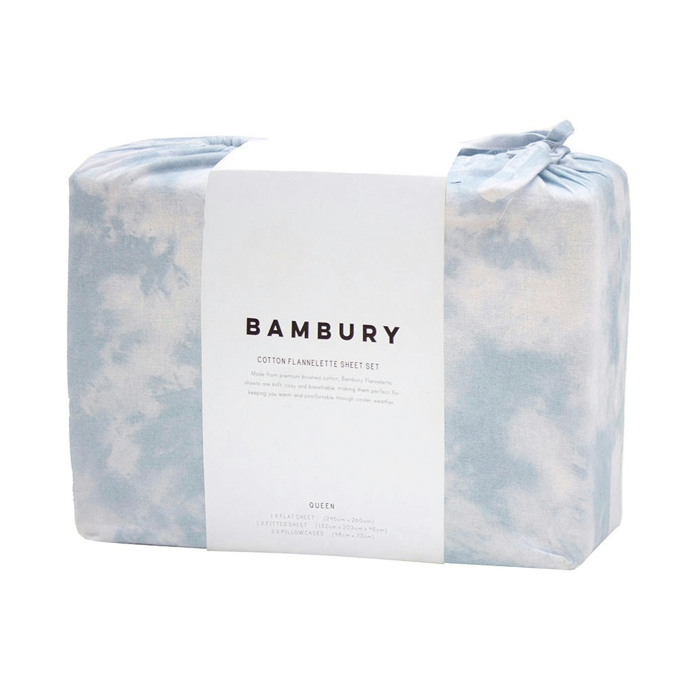 Bambury Nimbus Cotton Flannelette Sheet Set Packaging
