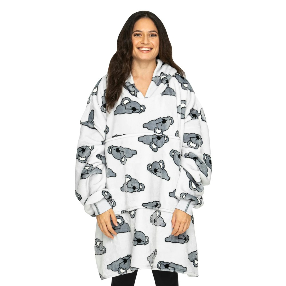 UGGOWEAR Giant Hoodie Bearly Awake Light Grey