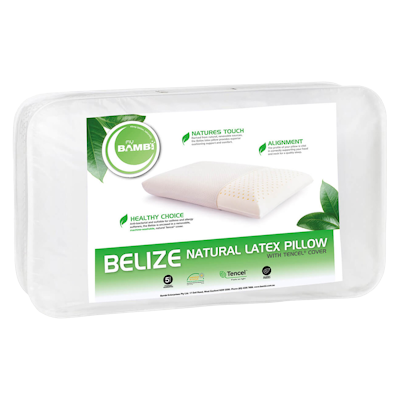 Bambi Belize Standard Profile Natural Latex Pillow Packaging