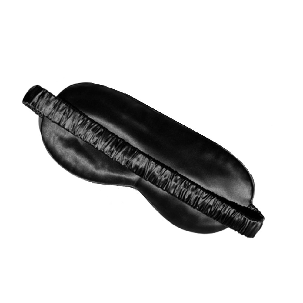 Travel Easy Luxurious Mulberry Silk Black Sleep Mask