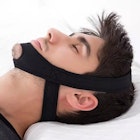 SleepLabs Deluxe Anti Snoring Chin Strap Black