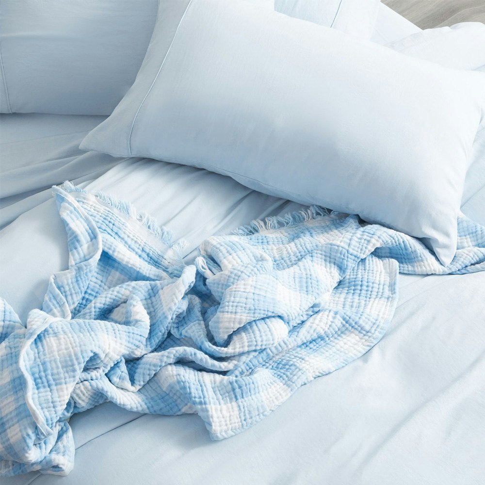Ddecor Home Ultra Plush Vintage Washed Microfiber Quilt Cover Set