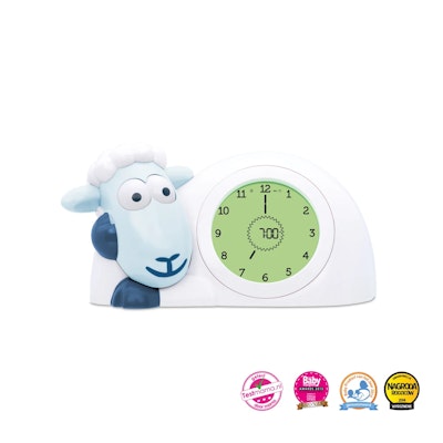 ZAZU Sam the Lamb Sleeptrainer Clock With Nightlight Blue