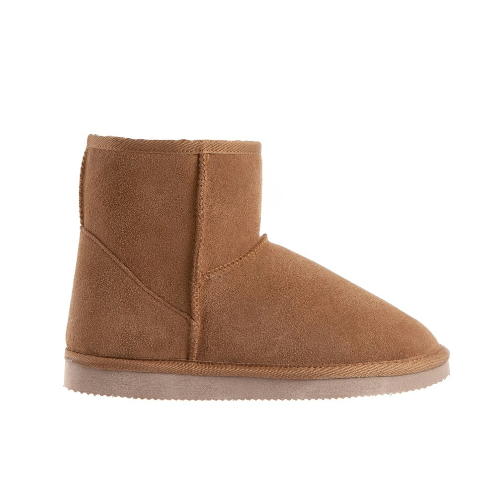 Uggaroo Camel Leather Slipper Boots Womens 2