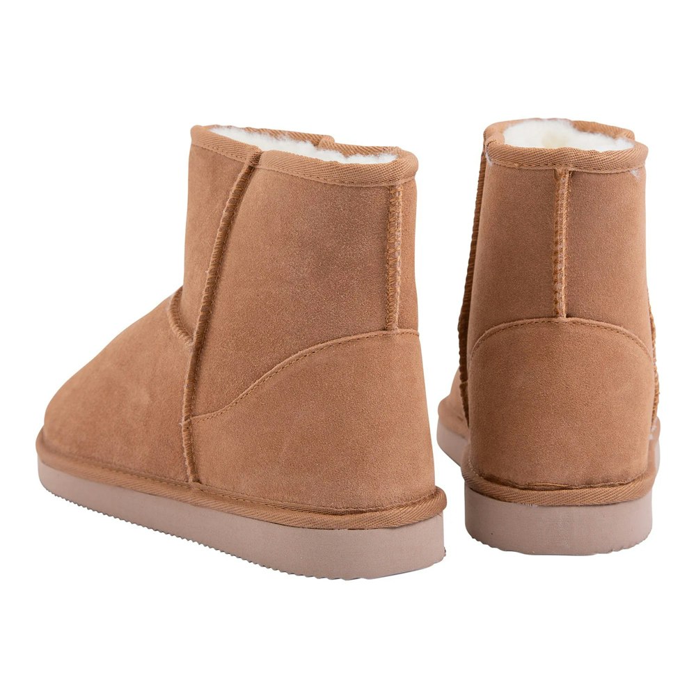 Uggaroo Camel Leather Slipper Boots Womens 3