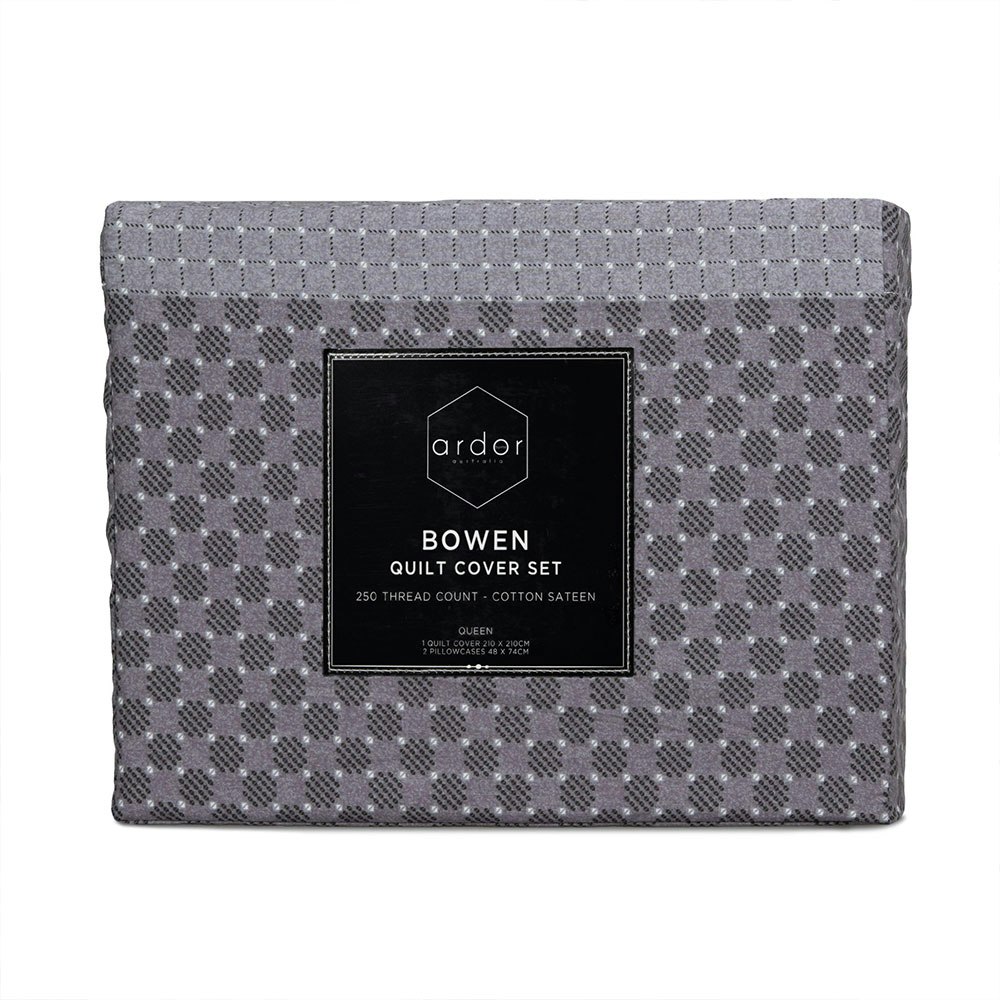 Ardor Home Bowen Cotton Quilt Cover Set Packaging