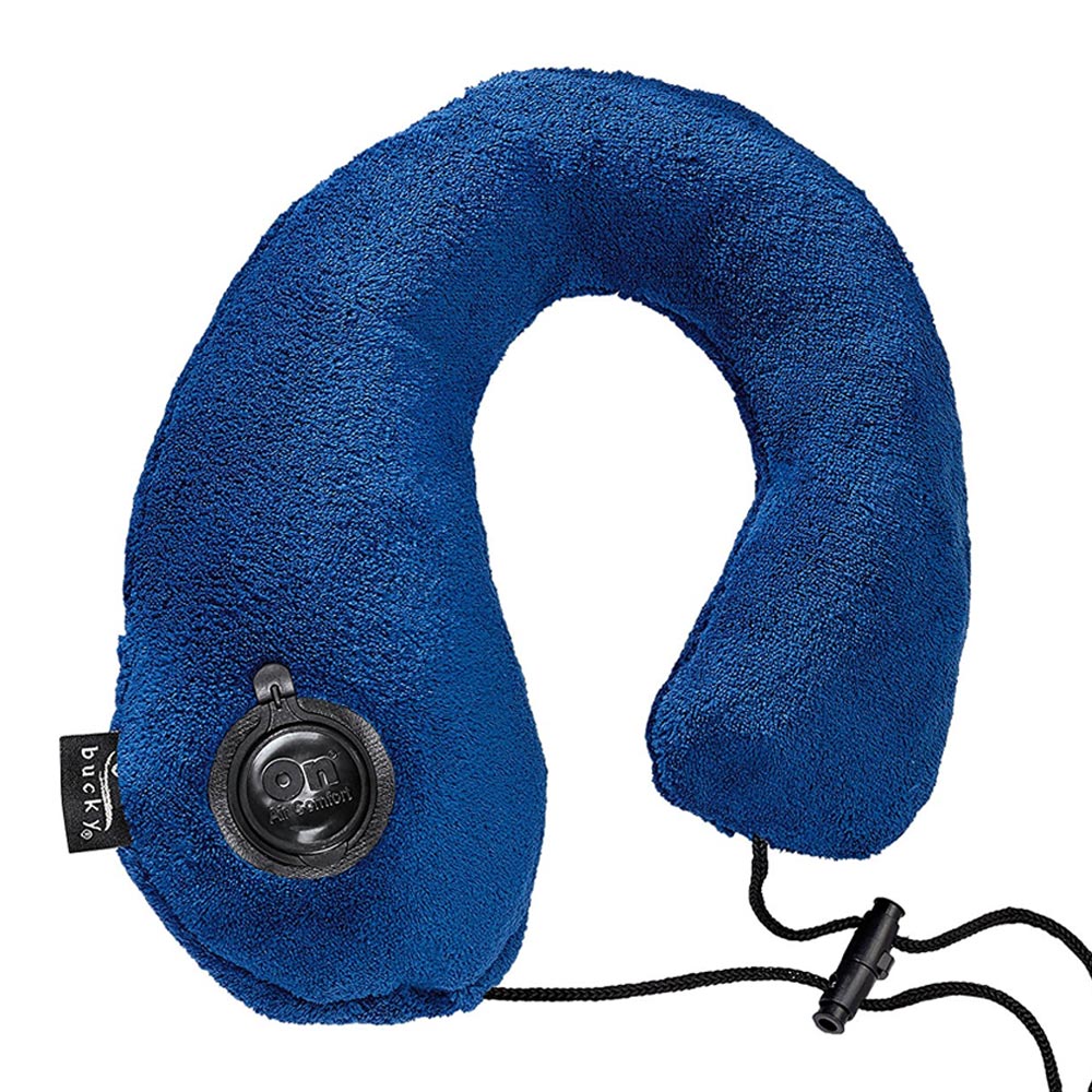 Hyfive® Inflatable Travel Pillow Neck Cushion Comfortable Travel Pillow In Blue Lightweight And Portable 