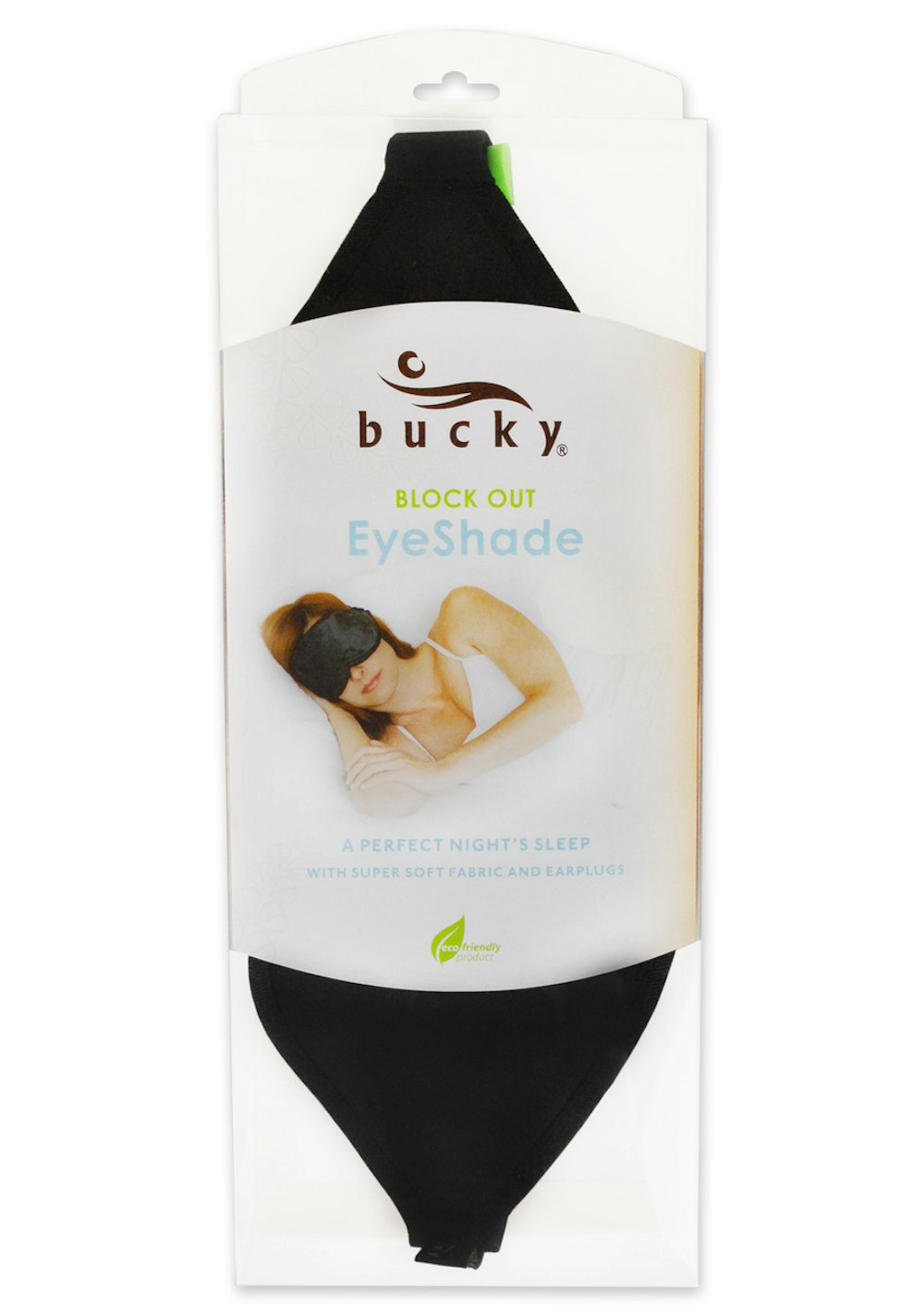 Bucky Blockout Eye Shades Sleep Mask with Earplugs Packaging
