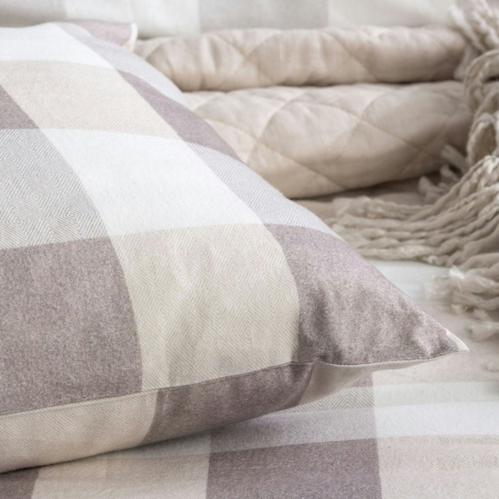 Park Avenue Buffalo Checks 175 GSM Egyptian Cotton Flannelette Quilt Cover Set