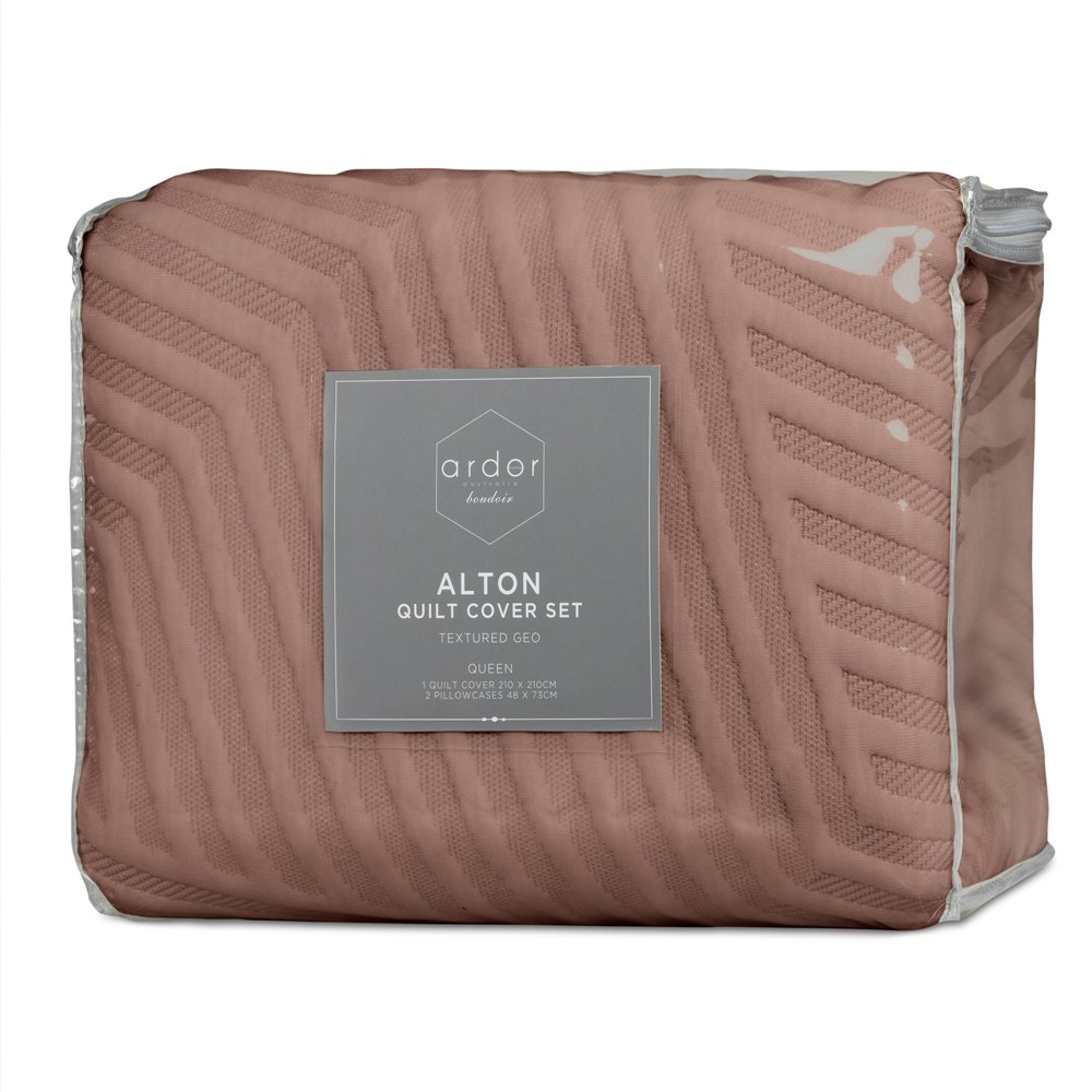 Ardor Boudoir Alton Jacquard Quilt Cover Set