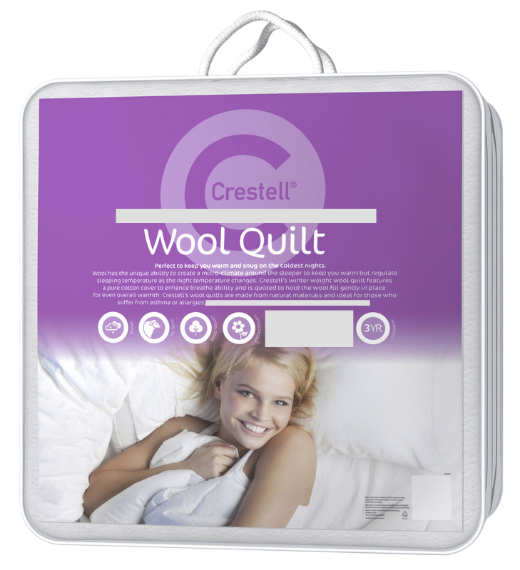 Crestell Heavy Weight Wool Quilt Doona 500gsm Quilts and Doonas