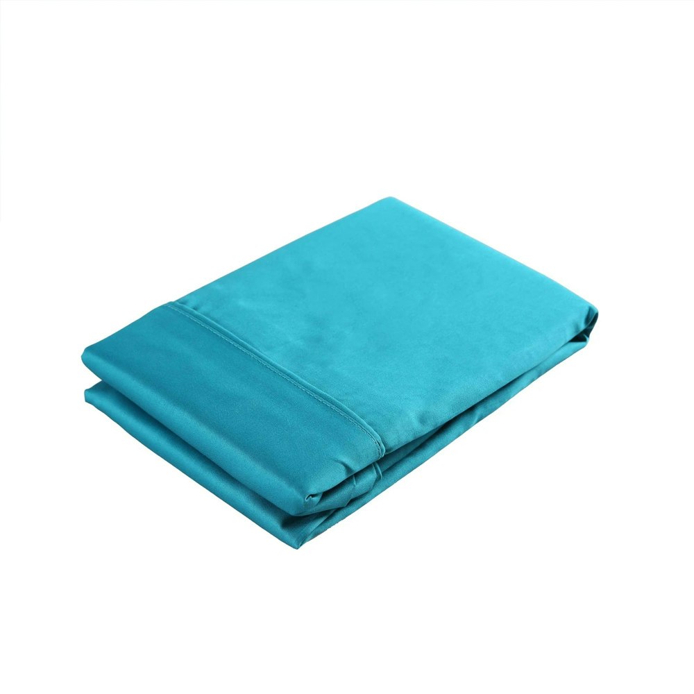 Dreamaker 300 Thread Count Cotton Sateen Pillowcases Twin Pack Capri Breeze
