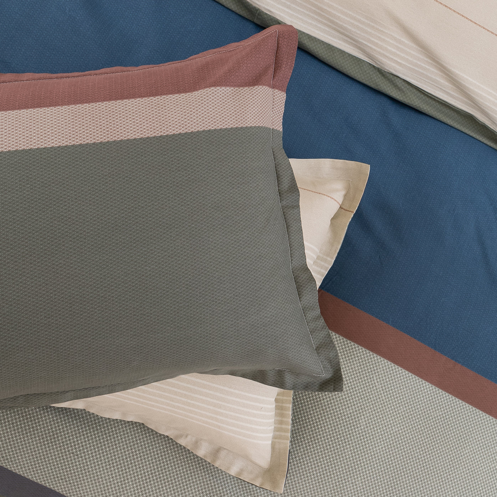 Dreamaker Canyon 100% Cotton Reversible Quilt Cover Set