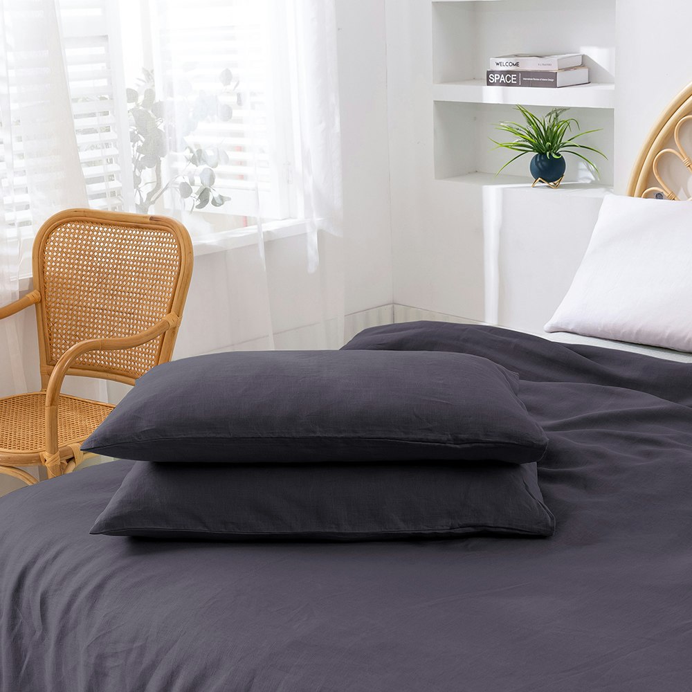 Natural Home Vintaged Hemp Quilt Cover Set