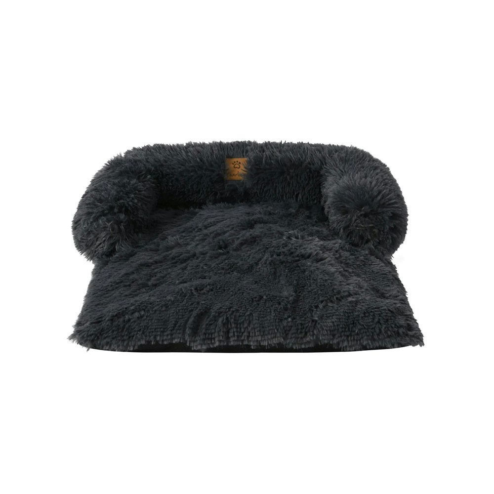 Charlie's Shaggy Faux Fur Bolster Sofa Protector Pet Bed