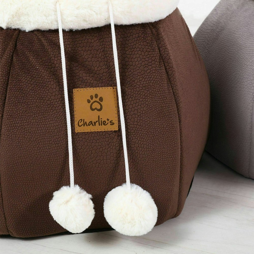 Charlie's Honeypot Cat Cave Snuggler Chocolate 2