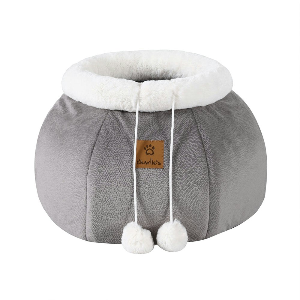 Charlie's Honeypot Cat Cave Snuggler Chocolate Grey