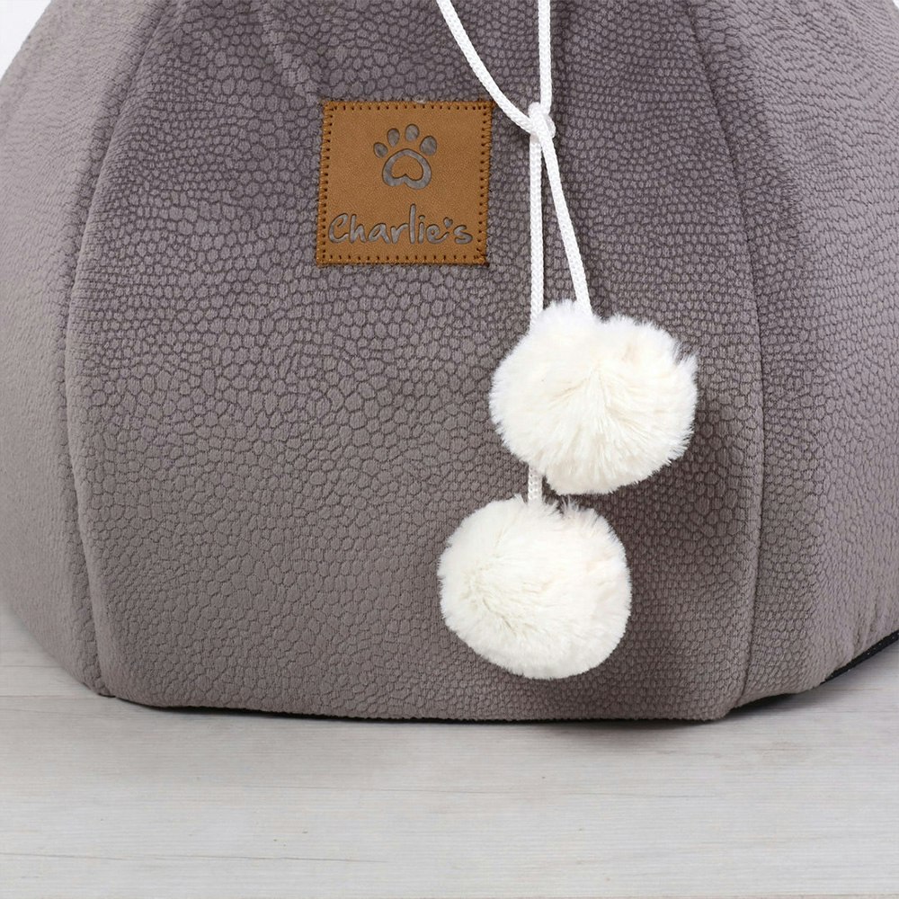 Charlie's Honeypot Cat Cave Snuggler Chocolate Grey 2