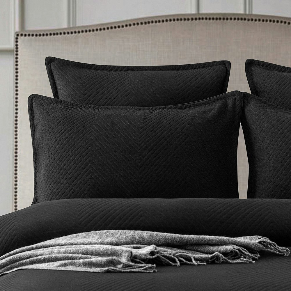 Renee Taylor Chevron Jacquard Quilt Cover Set 3