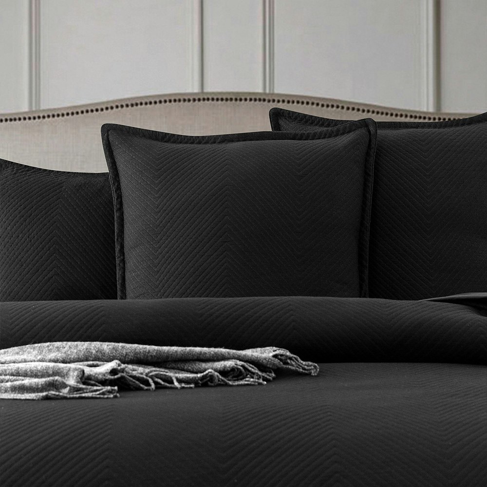Renee Taylor Chevron Jacquard Quilt Cover Set 4
