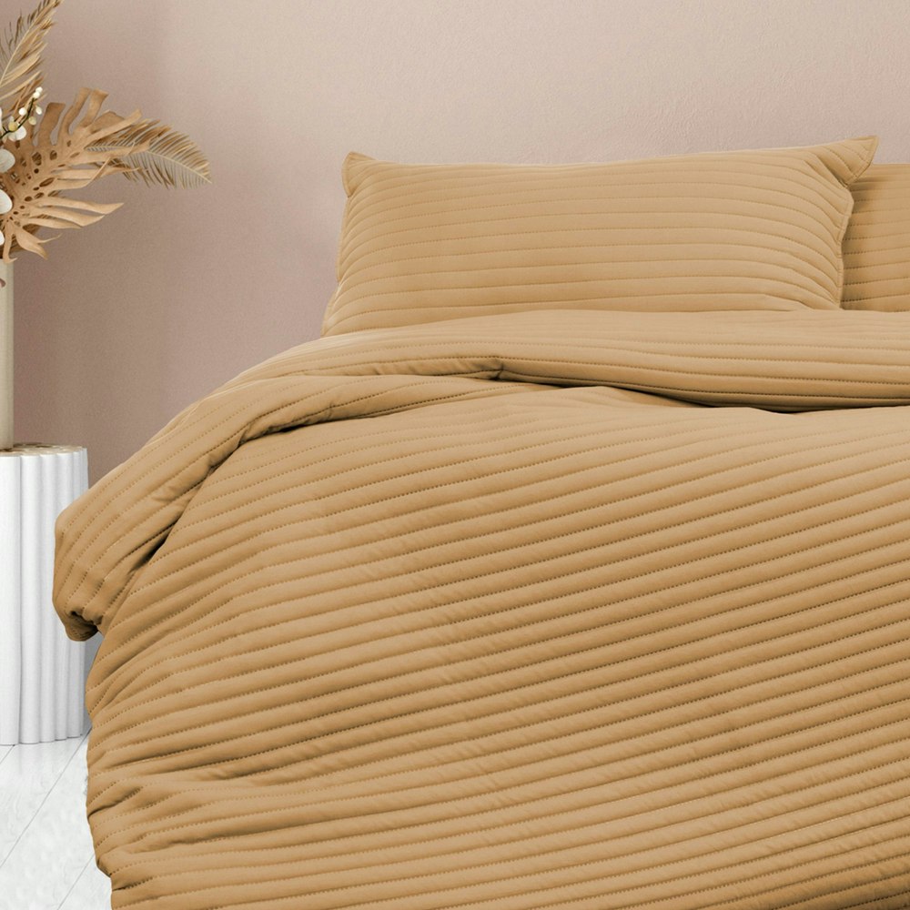 Ardor Boudoir London Embossed Microfibre Quilt Cover Set