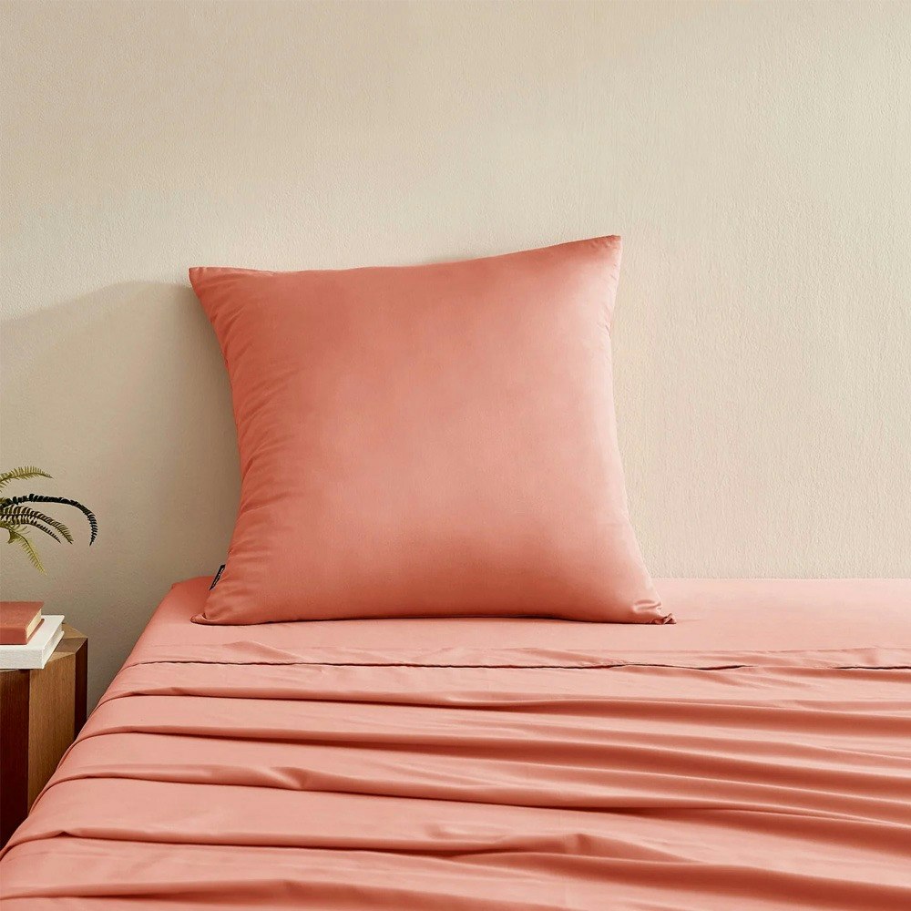 Serene 400TC Bamboo Cotton Blend Sateen Euro Pillowcase Clay