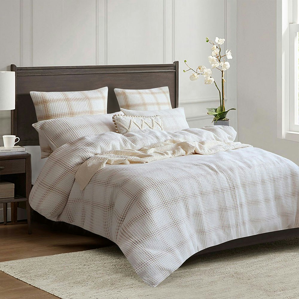 Renee Taylor Cohen Yarn Dye Waffle Quilt Cover Set 2