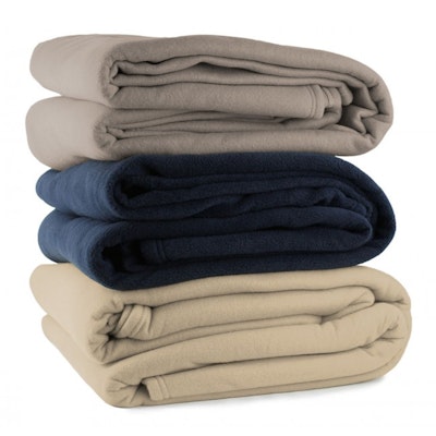 Superior Fleece Plush Medium Weight Fluffy Decorative Solid Blanket