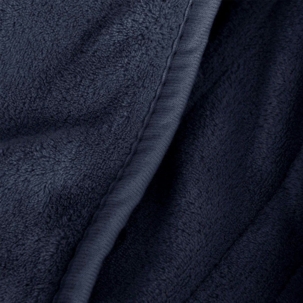 Dreamaker Coral Fleece Reversible Heated Throw Blanket Midnight Blue