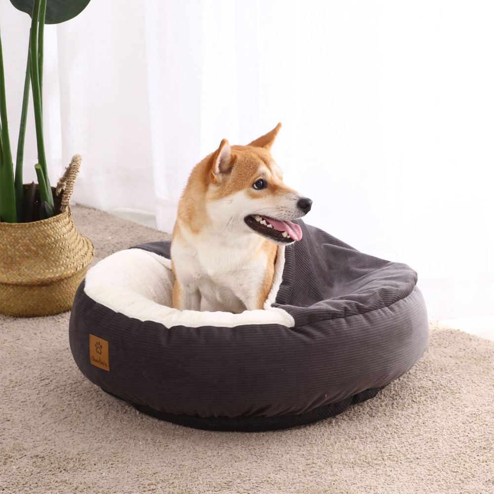 Large hooded best sale dog bed